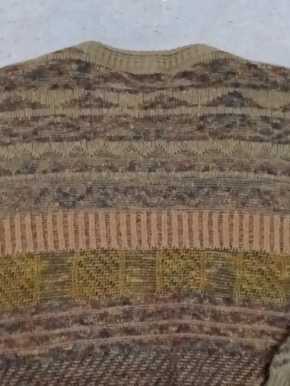 Stilnuovo Vintage Italian Intarsia  Crewneck Sweater Stripe Size XL